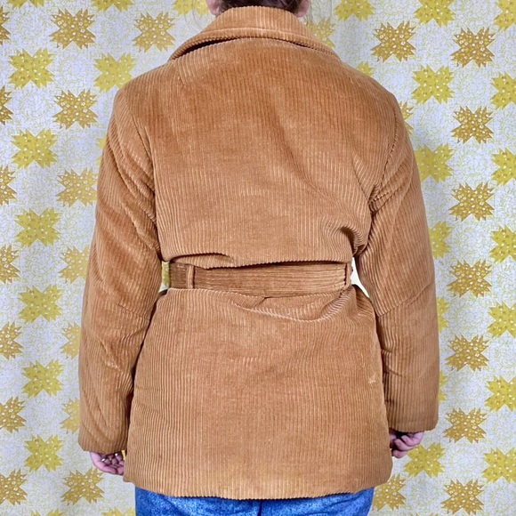 Vintage 70s tan corduroy buttoned Debbie Leigh coat ☀️ - Picture 7 of 8